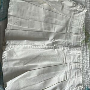 White Pleated Skirt